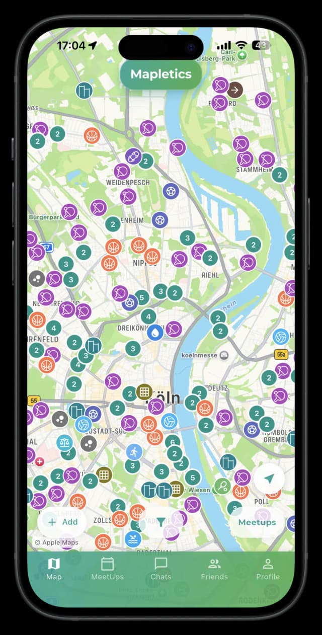 iPhone Mapletics App